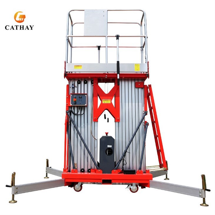High End Double Mast Aluminum Work Platform
